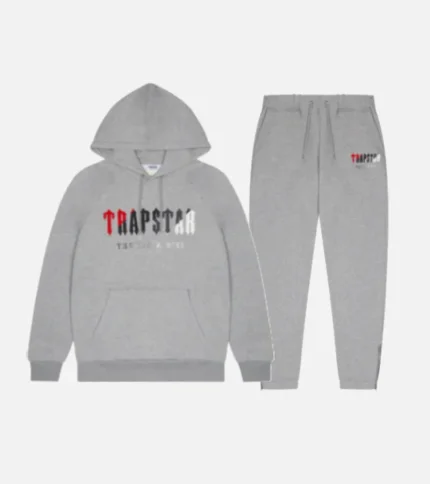 Trapstar Chenille Decoded Tracksuit GreyRed (3)