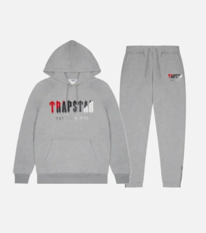 Trapstar Chenille Decoded Tracksuit GreyRed (3)