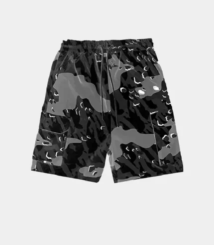 Trapstar Decoded Camo Shorts Black (2)