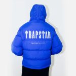 Trapstar Decoded Hooded Quilted Jacket Blue (4)