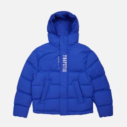 Trapstar Decoded Hooded Quilted Jacket Blue (5)