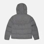 Trapstar Decoded Hooded Quilted Jacket Gray (5)