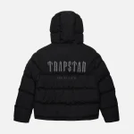 Trapstar Decoded Quilted Jacket With Hood Black (5)