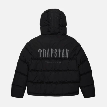 Trapstar Decoded Quilted Jacket With Hood Black (5)