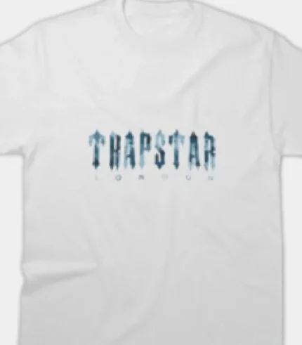 Trapstar Essential T Shirt WhiteBlue (1)