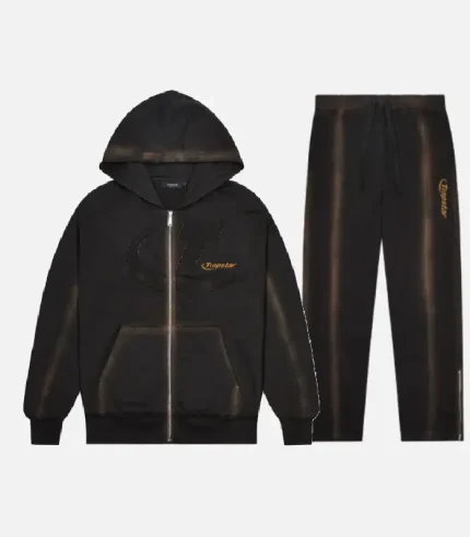 Trapstar Hyperdrive Tracksuit Black Washed (3)