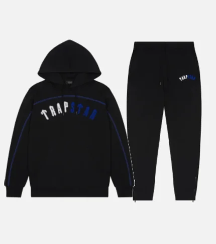 Trapstar Irongate Chenille Arch Tracksuit Black (3)