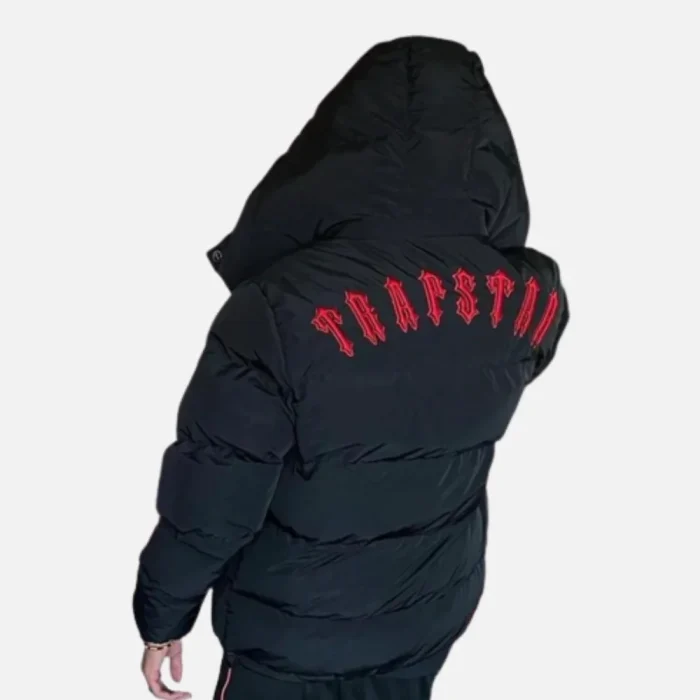 Trapstar Irongate Hooded Puffer Jacket Black (2)