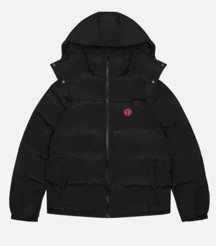 Trapstar Irongate Hooded Puffer Jacket Black (3)