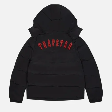 Trapstar Irongate Hooded Puffer Jacket Black (4)