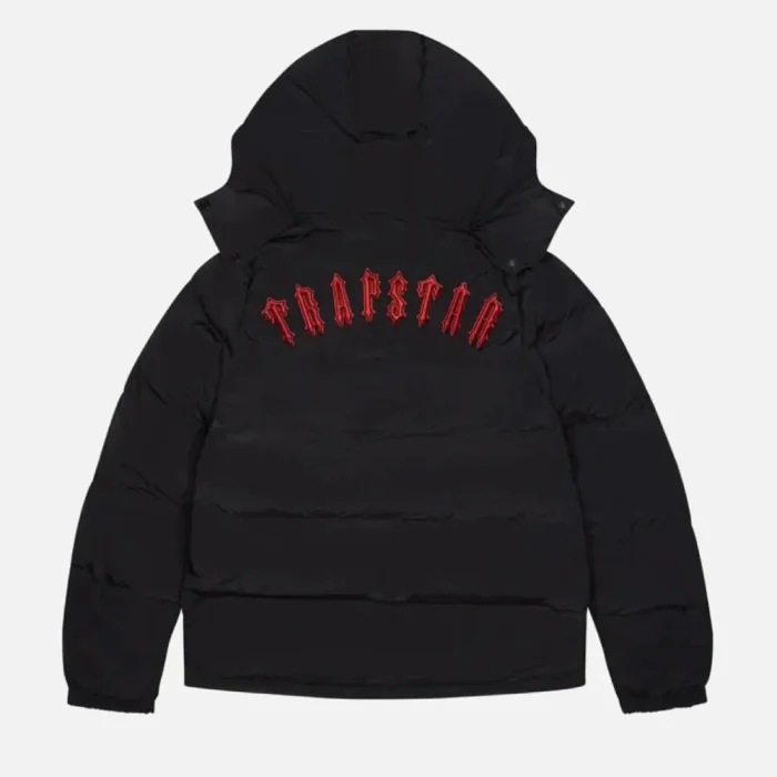Trapstar Irongate Hooded Puffer Jacket Black (4)