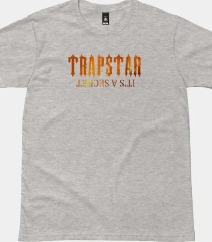 Trapstar It’s A Secret Fire T Shirt Gray (1)