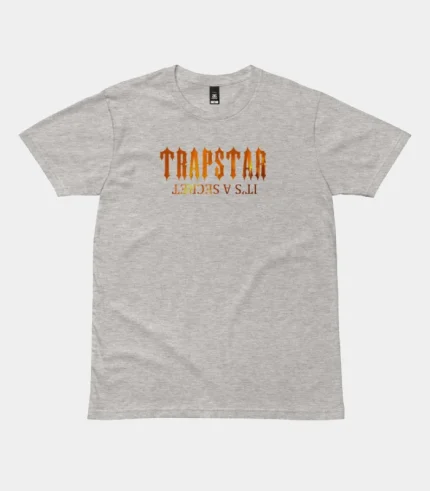 Trapstar It’s A Secret Fire T Shirt Gray (2)
