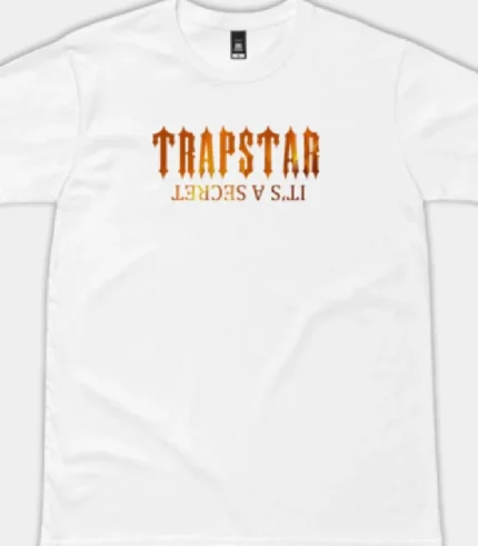 Trapstar It's A Secret Fire T Shirt White (1)