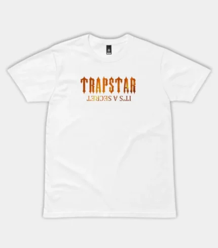 Trapstar It's A Secret Fire T Shirt White (2)