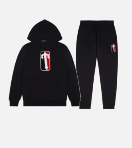 Trapstar League Chenille Tracksuit Black (3)