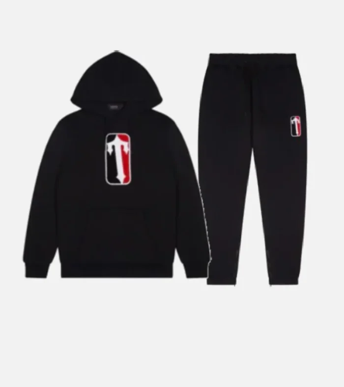 Trapstar League Chenille Tracksuit Black (3)