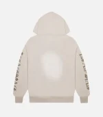 Trapstar Script Spray Hoodie Sand (1)
