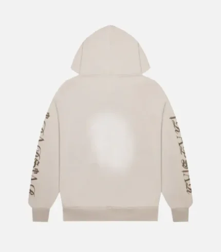 Trapstar Script Spray Hoodie Sand (1)