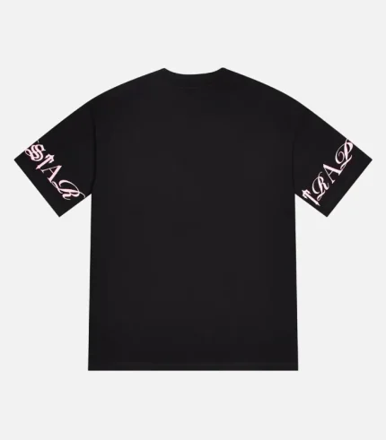 Trapstar Script T Shirt BlackPink (1)