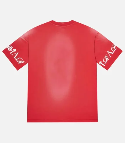 Trapstar Script T Shirt Red (1)