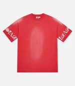 Trapstar Script T Shirt Red (2)