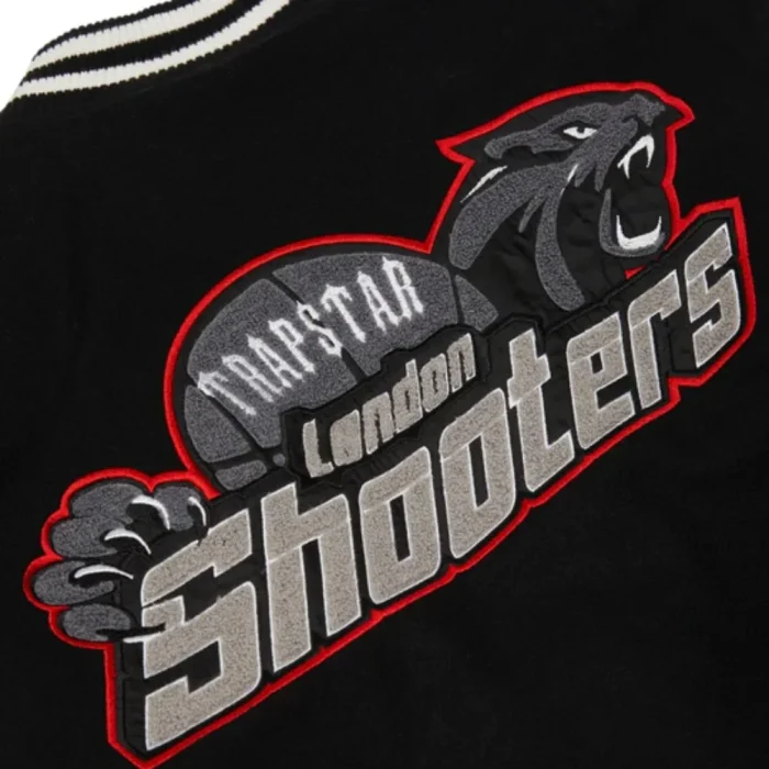 Trapstar Shooters College Jacket Black (2)