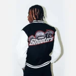Trapstar Shooters College Jacket Black (3)