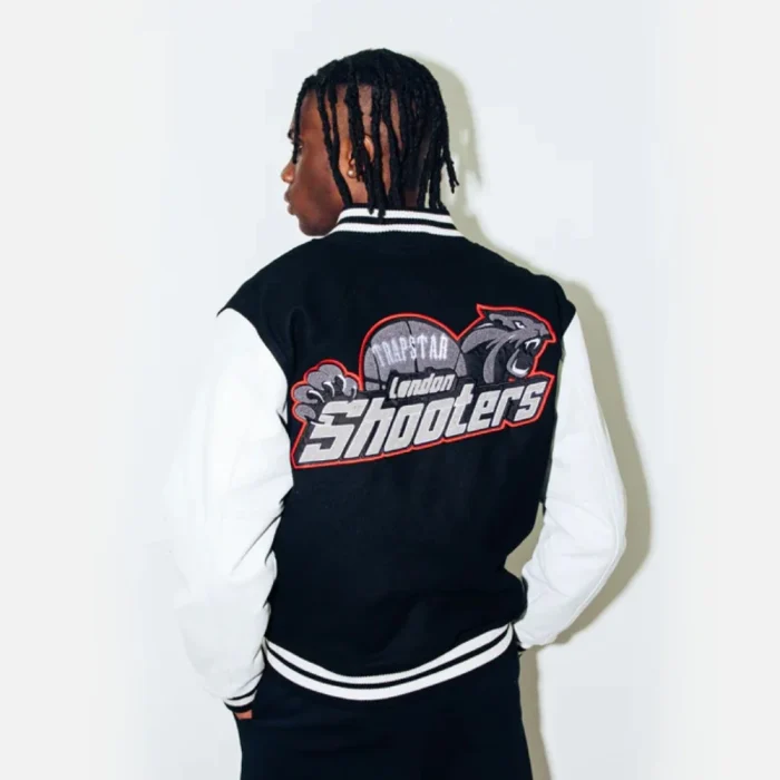 Trapstar Shooters College Jacket Black (3)