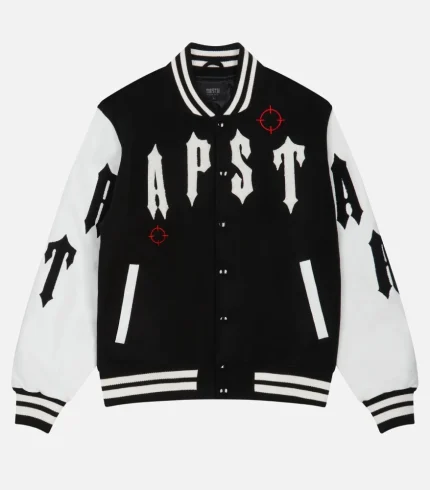 Trapstar Shooters College Jacket Black (4)
