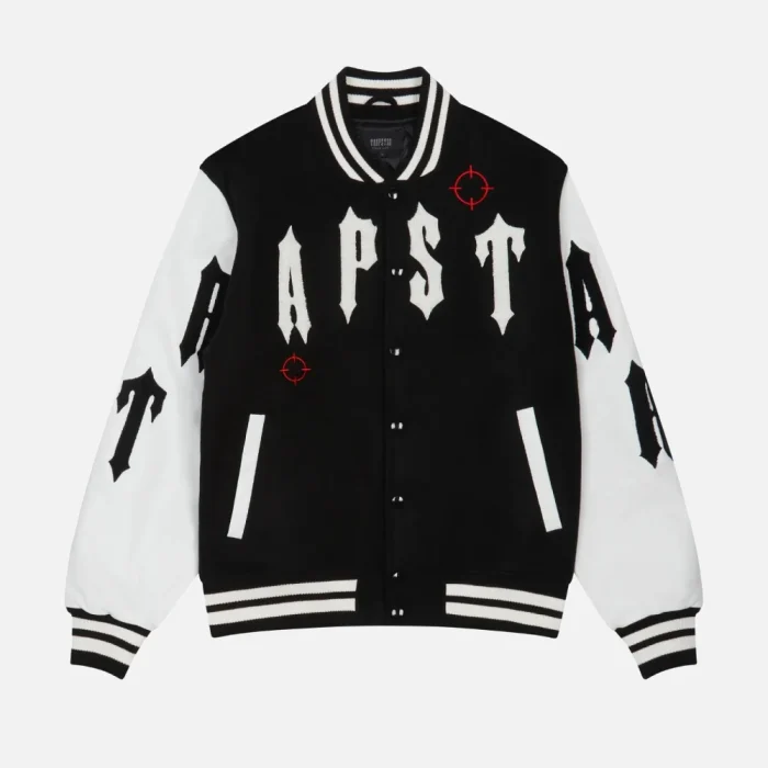 Trapstar Shooters College Jacket Black (4)