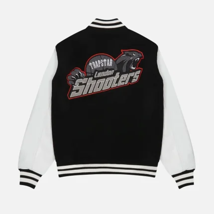 Trapstar Shooters College Jacket Black (5)
