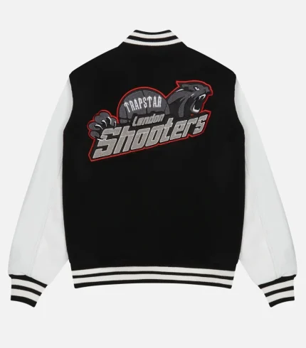 Trapstar Shooters College Jacket Black (5)