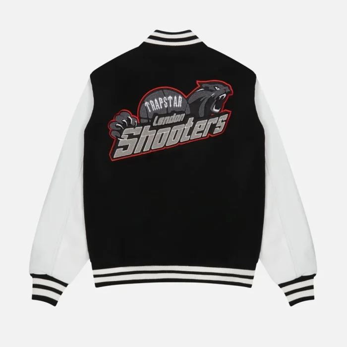 Trapstar Shooters College Jacket Black (5)