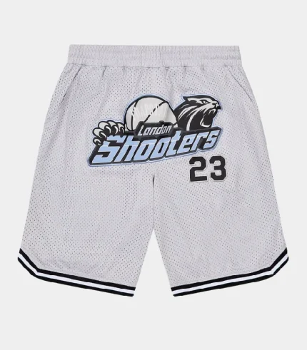 Trapstar Shooters SS23 Basketball Shorts GreyBlue (2)
